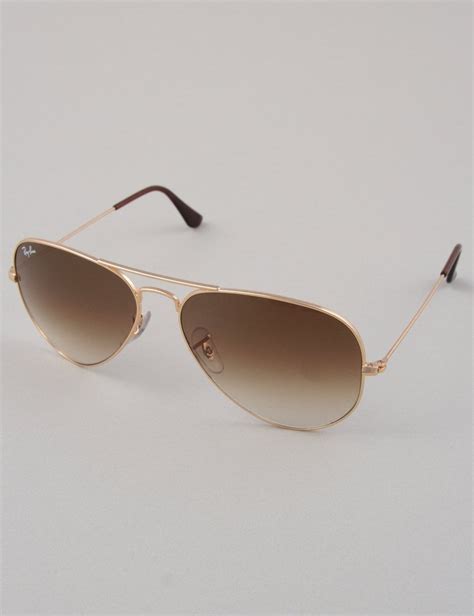 ray ban aviator sunglasses gold crystal brown accessories from