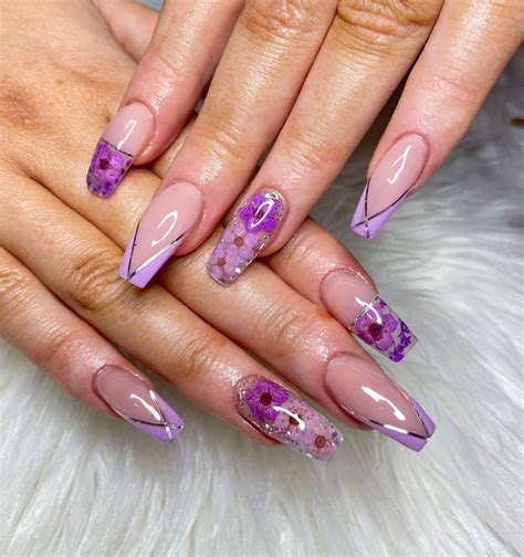 gorgeous purple nail ideas  designs  inspire  purple nails