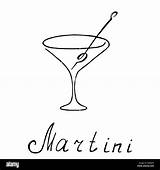 Martini sketch template