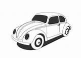 Vw Clipart Beetle Volkswagen Clip Classic Car Coloring Cliparts Line Vector Colouring Drawing Svg Book Cartoon Silhouette Sheet Clipground Clker sketch template