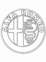 Alfa Romeo Logo Coloring Pages Logos Kids Print Printable Pdf sketch template