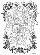 Fairies Disney Crayola Coloring sketch template