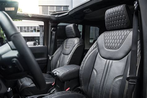 jeep wrangler jk  door   comfort leather interior project kahn