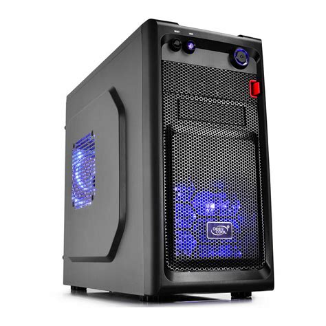 Deepcool Smarter Blue Led Micro Atx Tower Meshed Gaming Pc Cube Case