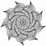 Ausmalen Dessiner Komplexe Crayon Linien Spiralen Archzine Mandela 1001 Florale sketch template