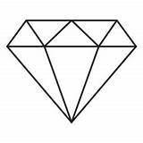 Diamante Golpe Icono Dibujado Silhueta Morcego sketch template