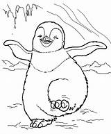 Coloring Penguin Pages Cute Printable Baby Penguins Snow Dancing Winter Globe Leopard Drawing Dwarfs Happy Christmas Colouring Animal Charming Prince sketch template