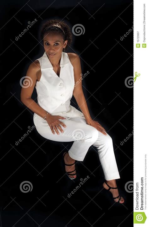 beautiful mature black woman sitting 1 stock image image of fashion adult 15723937
