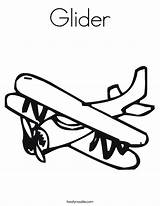 Glider Coloring Usa sketch template