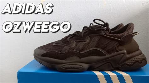 adidas ozweego black unboxing  feet youtube