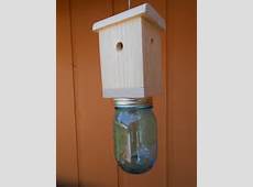 Carpenter Bee trap Wood Boring Bee Trap by RecycleWoodCrafts