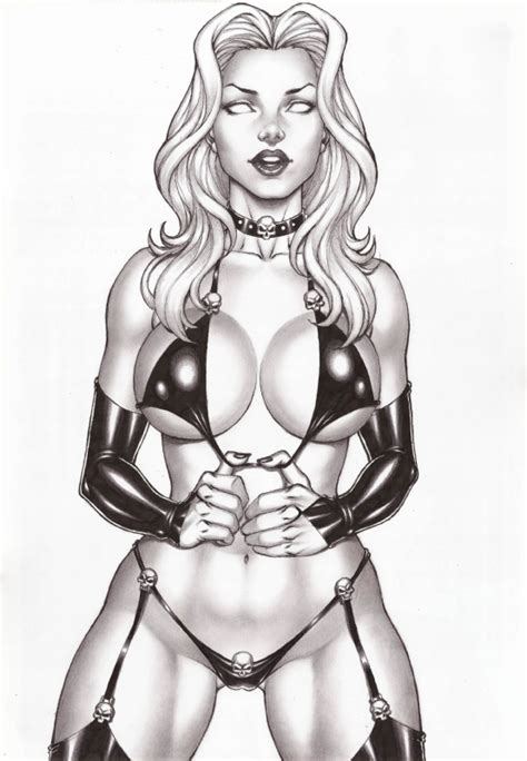 lady death in carlos mesquita s my sexy pinup comics comic art gallery room
