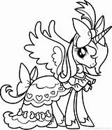Pony Little Unicorn Coloring Pages Drawing Clipartmag sketch template