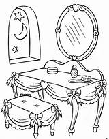 Pages Coloring Dressing Table Colouring Para Tocador Colorear Worksheets Choose Board September sketch template