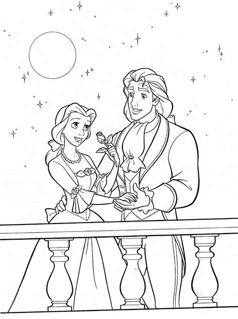 beauty   beast coloring pages educative printable