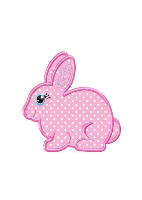 Girl Bunny Stant Download Applique Machine Embroidery Design No