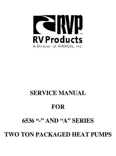 rv products  series service manual   manualslib