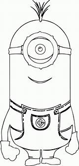 Coloring Minion Pages Stuart Minions Popular Library sketch template