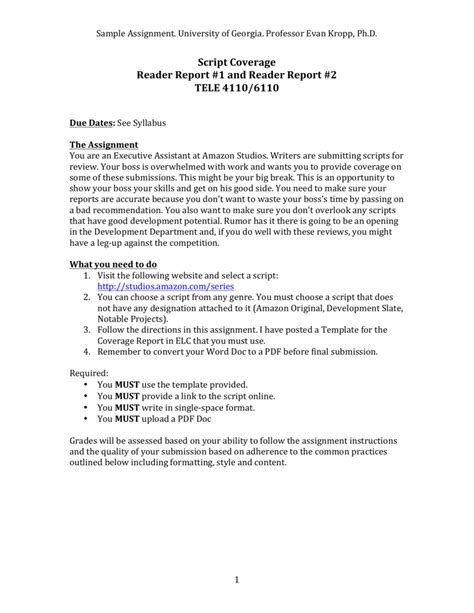 assignment report template  template ideas