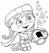 Coloring Super Why Red Wonder Pages Sheets Ages sketch template
