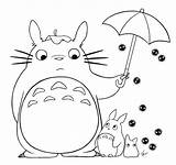 Pages Coloring Totoro Neighbor Getcolorings Print sketch template