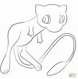 Mew Coloring Pokemon Library Clipart Desenho sketch template