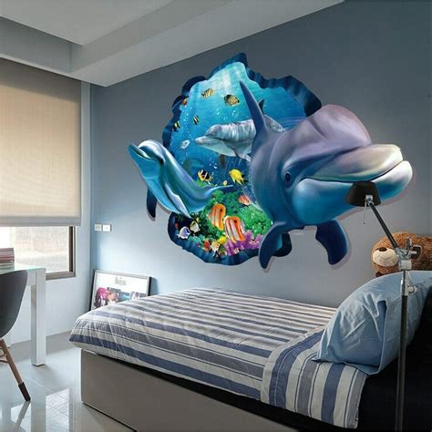 ocean seaview removable vinyl decal wall stickers art mural bedroom