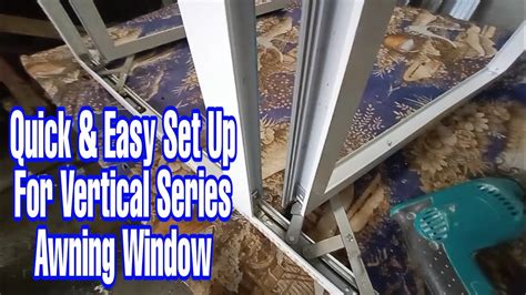 set  vertical series awning window bar hinge installation youtube