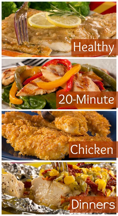 minute chicken dinner recipes quick healthy recipes