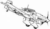 Coloring Pages Fighter Airplane War Aircraft Jet Ww2 Plane Planes Drawing Adults Military Tank Sketch Wwii Print Simple Army Carrier sketch template