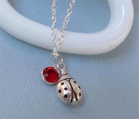 ladybug jewelry ladybug necklace  choice  hazaricreations