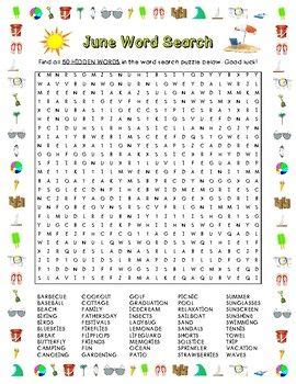 june word search  words