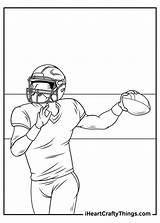 Coloring Quarterback Iheartcraftythings Receiver Offense Whichever Surely sketch template