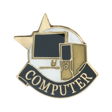 computer recognition pin  box dinn trophy