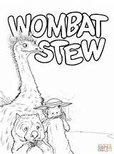 Wombat Coloring Emu Pages Platypus Stew Printable Dingo Colouring Activities Sheets Book Supercoloring Week Animals Color Crafts Select Category Drawing sketch template