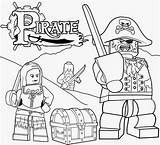 Lego Coloring Pages Pirate Caribbean Roblox Treasure Pirates Jack Sparrow Island Printable Chest Castle Color Kids Minifigure Print Drawing Ship sketch template