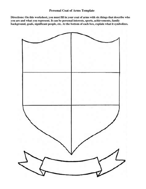 coat  arms shield template