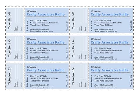 microsoft word raffle ticket template perfect template ideas images