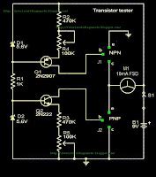 transistor tester circuit circuit diagrams