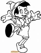 Pinocchio Coloring Pages Disney Printable Colouring Disneyclips Jiminy Cricket Cheering Spooky Empire Funstuff sketch template