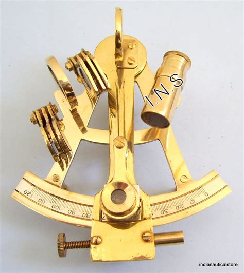 vintage ship brass sextant astrolabe maritime nautical navy marine