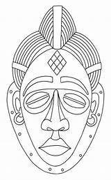 Africain Masque Punu Masques Afrique Artyfactory sketch template