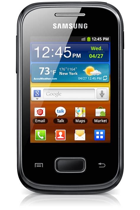 samsung galaxy pocket  android smartphone  display