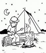 Camping Coloring Pages Campfire Camp Printable Kids Place Summer Book Beautiful Clipart Print Spejder Eateries Coloringpagebook Popular Boy Advertisement Hipopótamo sketch template