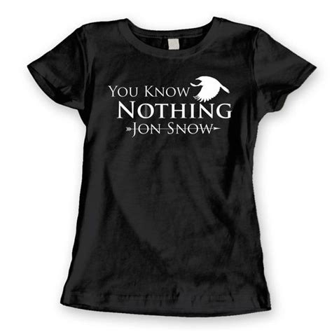 Jon Snow You Know Nothing Funny Tv Show Parody Game Of
