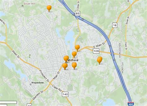sex offender map where do milford s highest level sex offenders live
