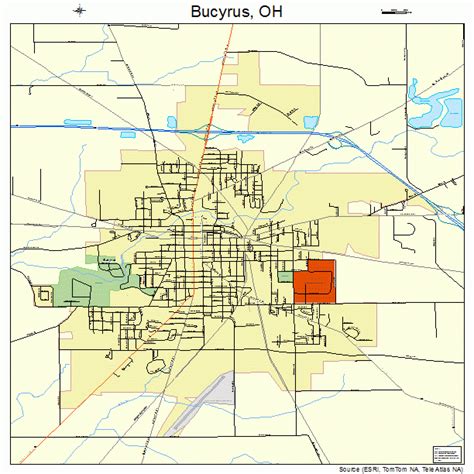 bucyrus ohio street map