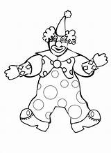 Clown Coloring Pages Drawing Scary Happy Clowns Circus Color Drawings Face Colour Evil Printable sketch template