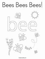 Bees sketch template