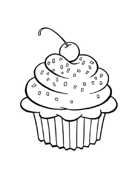 pin  agata  dibujos  adornar cupcake coloring pages